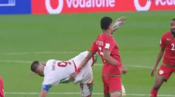 إصابة لاعب عمان القوية وطرد حمدالله يغيران مجريات مباراة كأس العرب 1